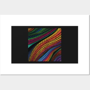 Rainbow Zentangles Posters and Art